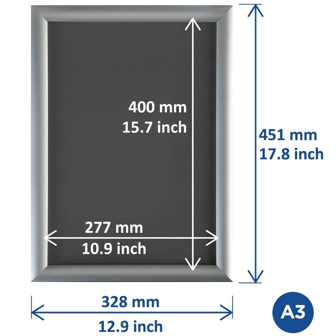 Een Europel kliklijst a3 25mm zilver koop je bij ShopXPress