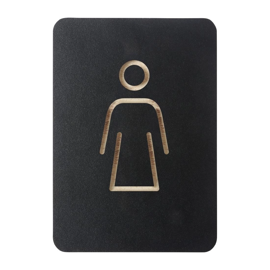 Een Europel pictogram bord vrouw zwart koop je bij ShopXPress