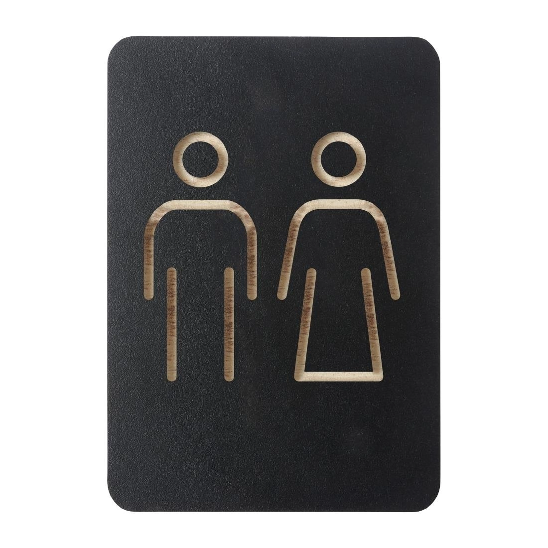 Een Europeel pictogram bord mannen/vrouwen zwart koop je bij ShopXPress