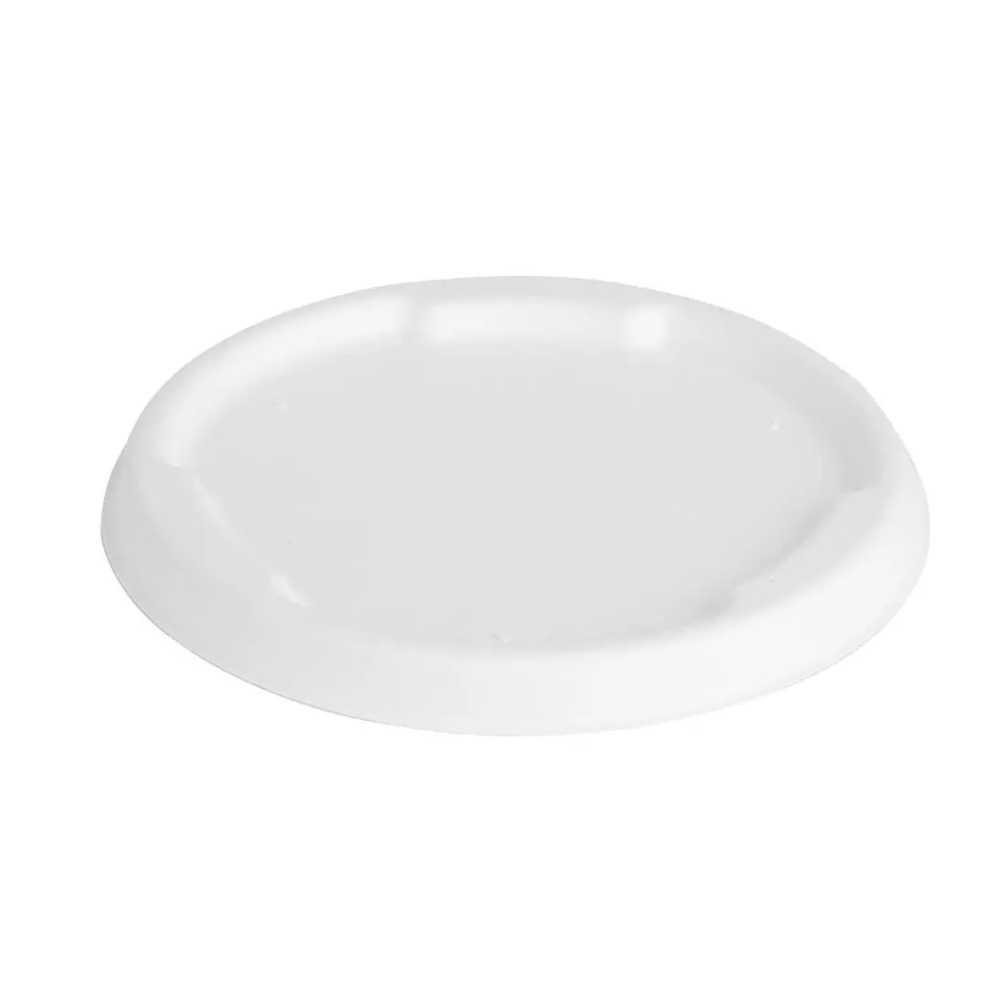 Een Fiesta composteerbare bagasse deksels voor 400/500ml kom basissen (pakket van 50) koop je bij ShopXPress