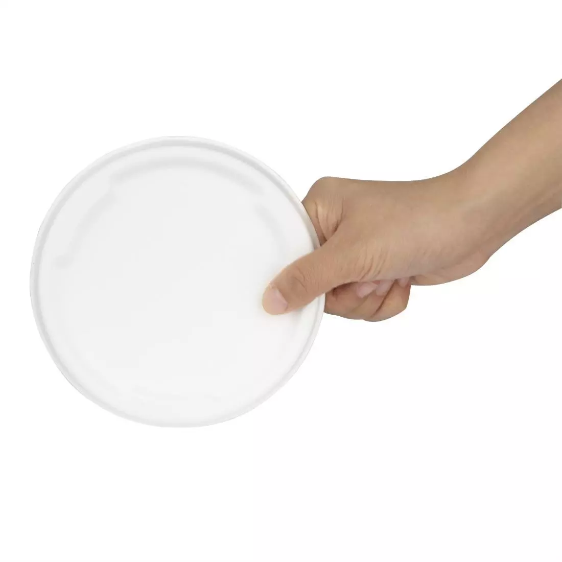 Een Fiesta composteerbare bagasse deksels voor 400/500ml kom basissen (pakket van 50) koop je bij ShopXPress