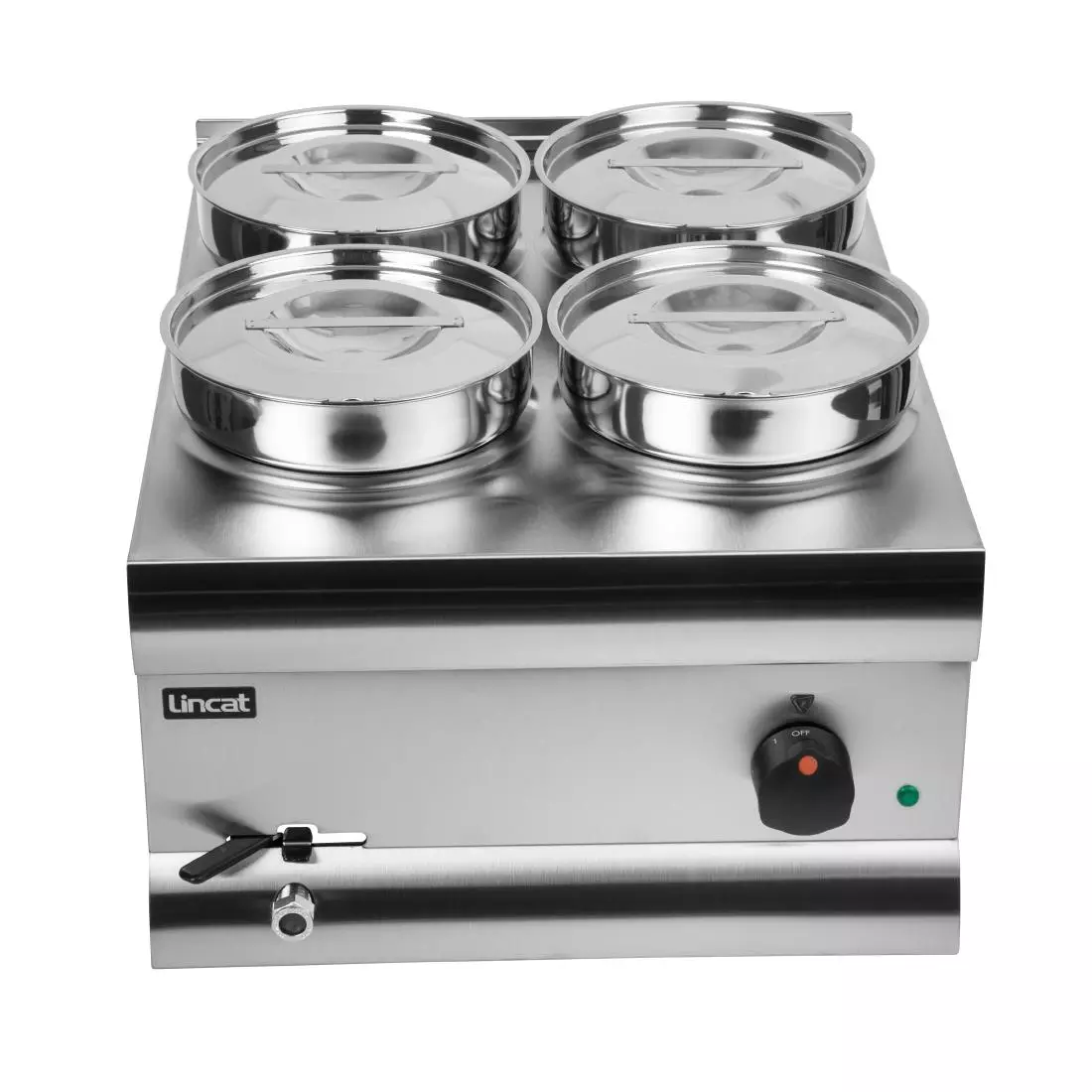 Een Lincat Silverlink 600 bain marie BS4W 4 x 4,5L koop je bij ShopXPress