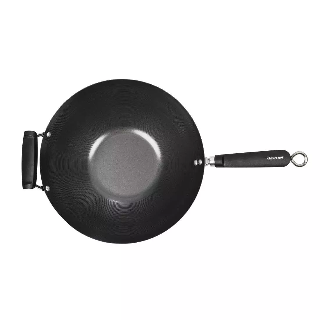 Een Anti-kleef inductie wok met platte bodem 35,5cm koop je bij ShopXPress