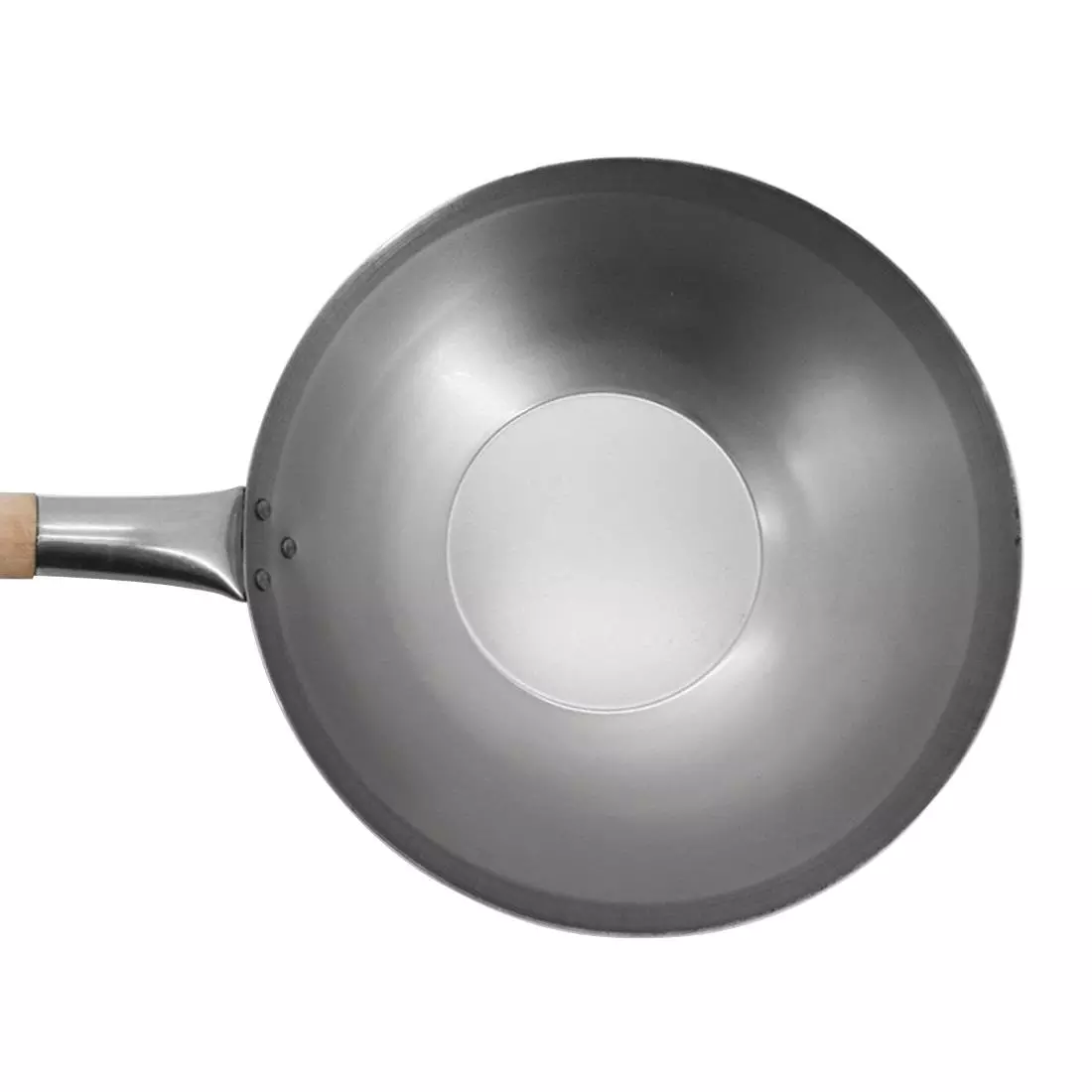 Een Vogue lichtstalen wok met vlakke bodem 330 mm koop je bij ShopXPress