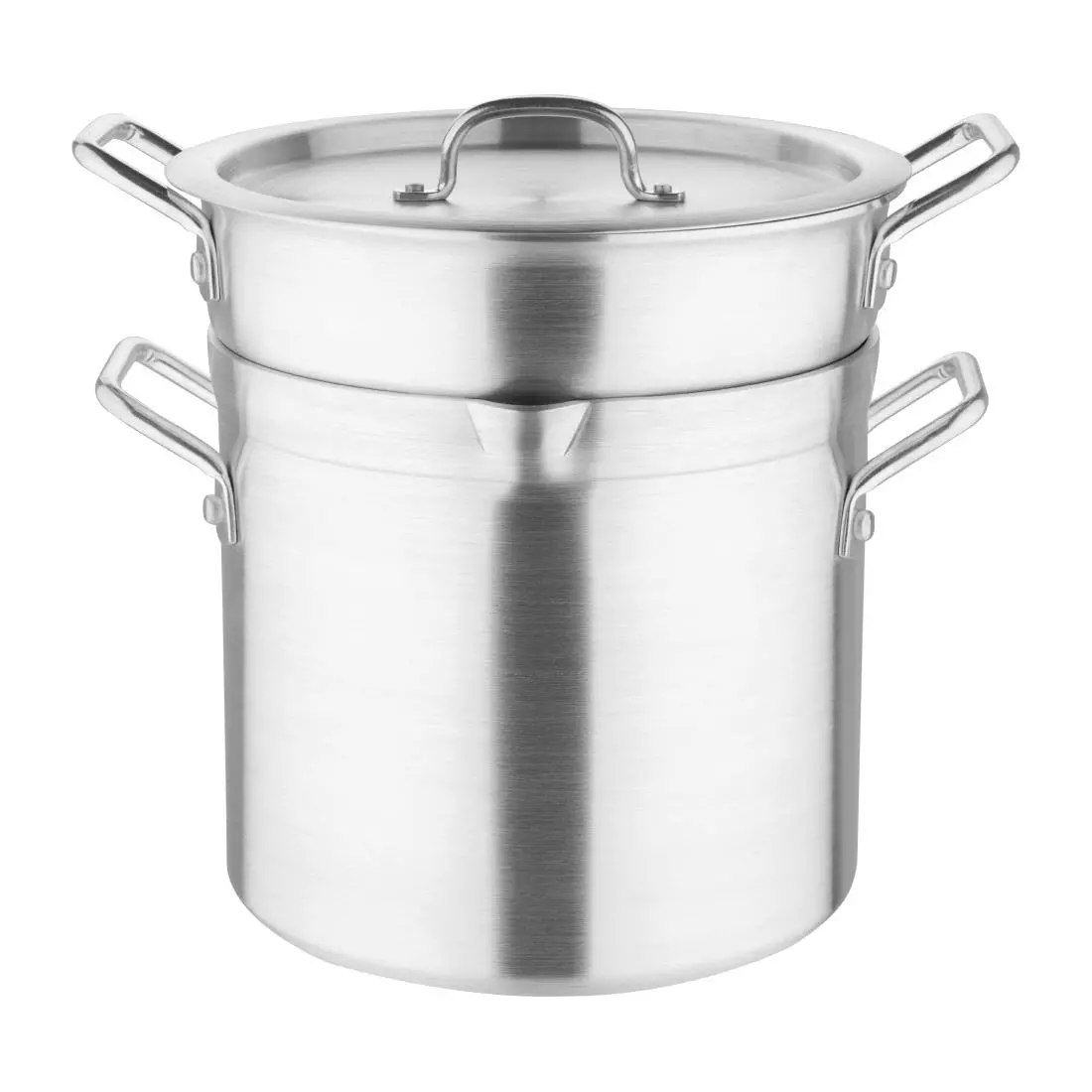 Een Vogue aluminium pan met au bain marie inzet 10L koop je bij ShopXPress