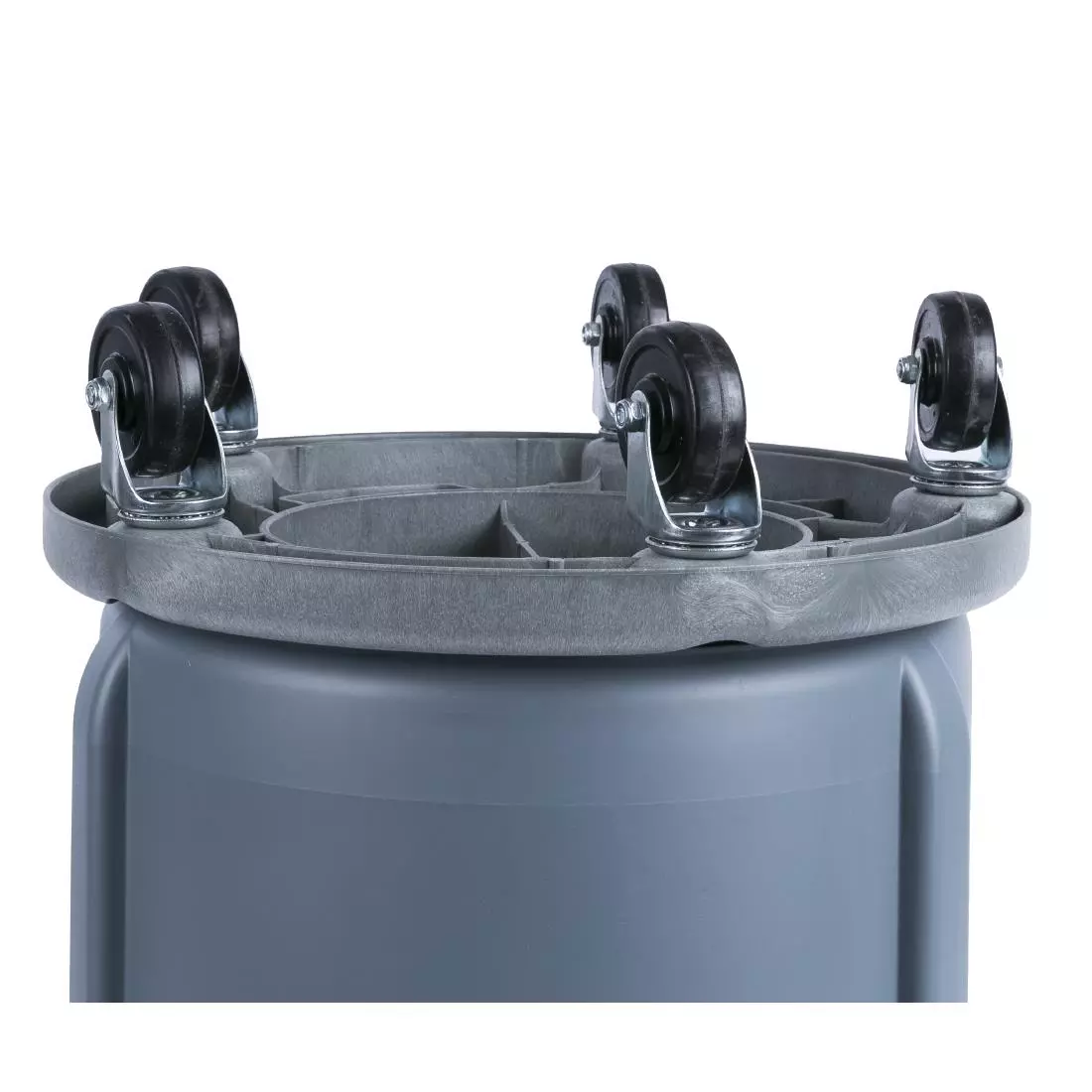 Een Rubbermaid Brute ronde container 75L koop je bij ShopXPress