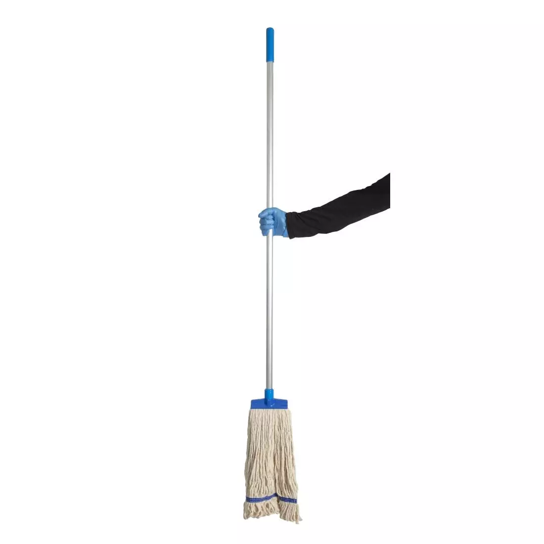 Een SYR stay-flat Kentucky mop katoen blauw koop je bij ShopXPress