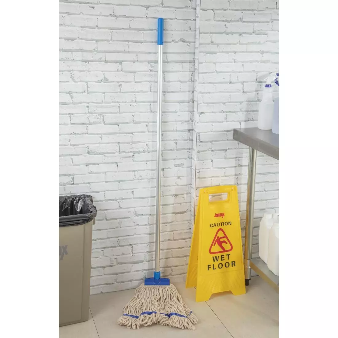 Een SYR stay-flat Kentucky mop katoen blauw koop je bij ShopXPress