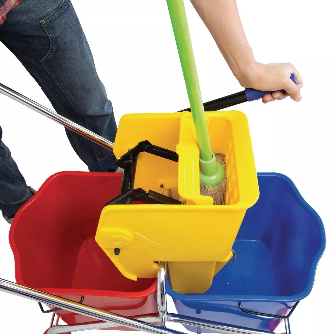 Een Jantex duo rolemmer met wringer 2x 23L koop je bij ShopXPress