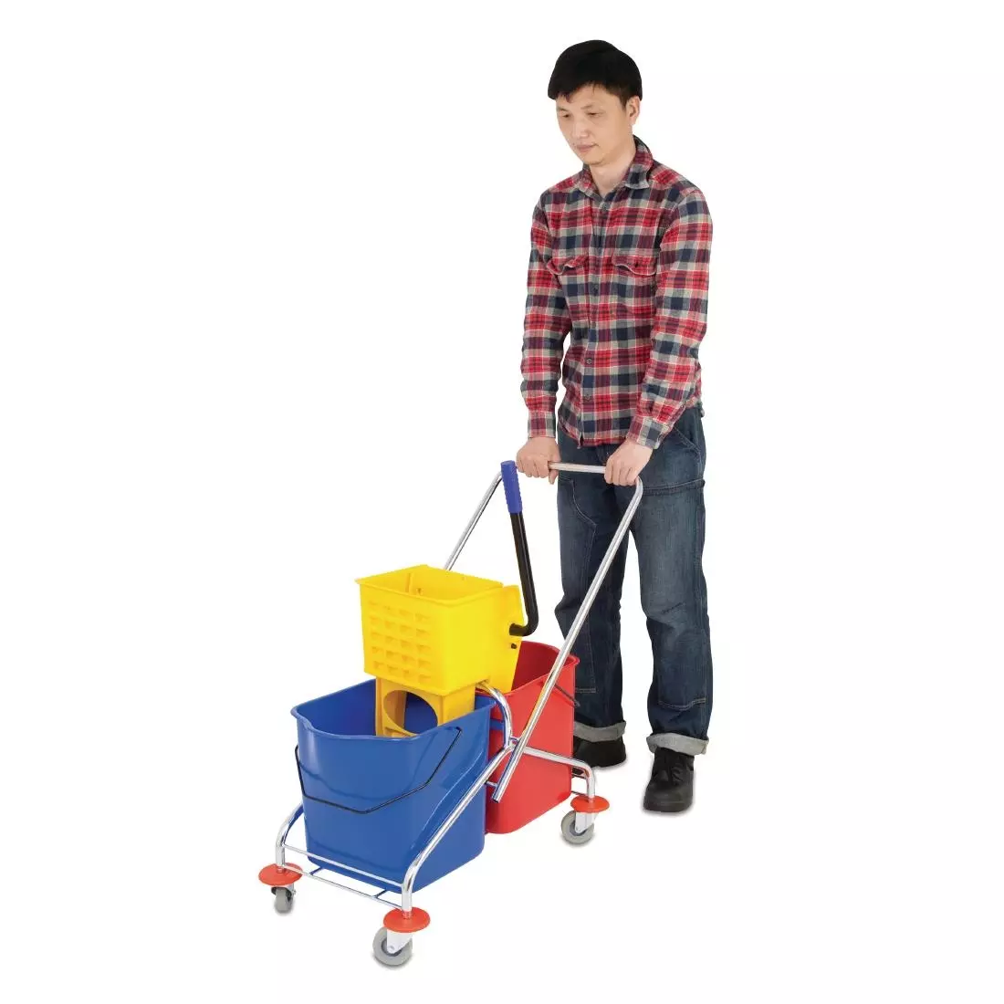 Een Jantex duo rolemmer met wringer 2x 23L koop je bij ShopXPress