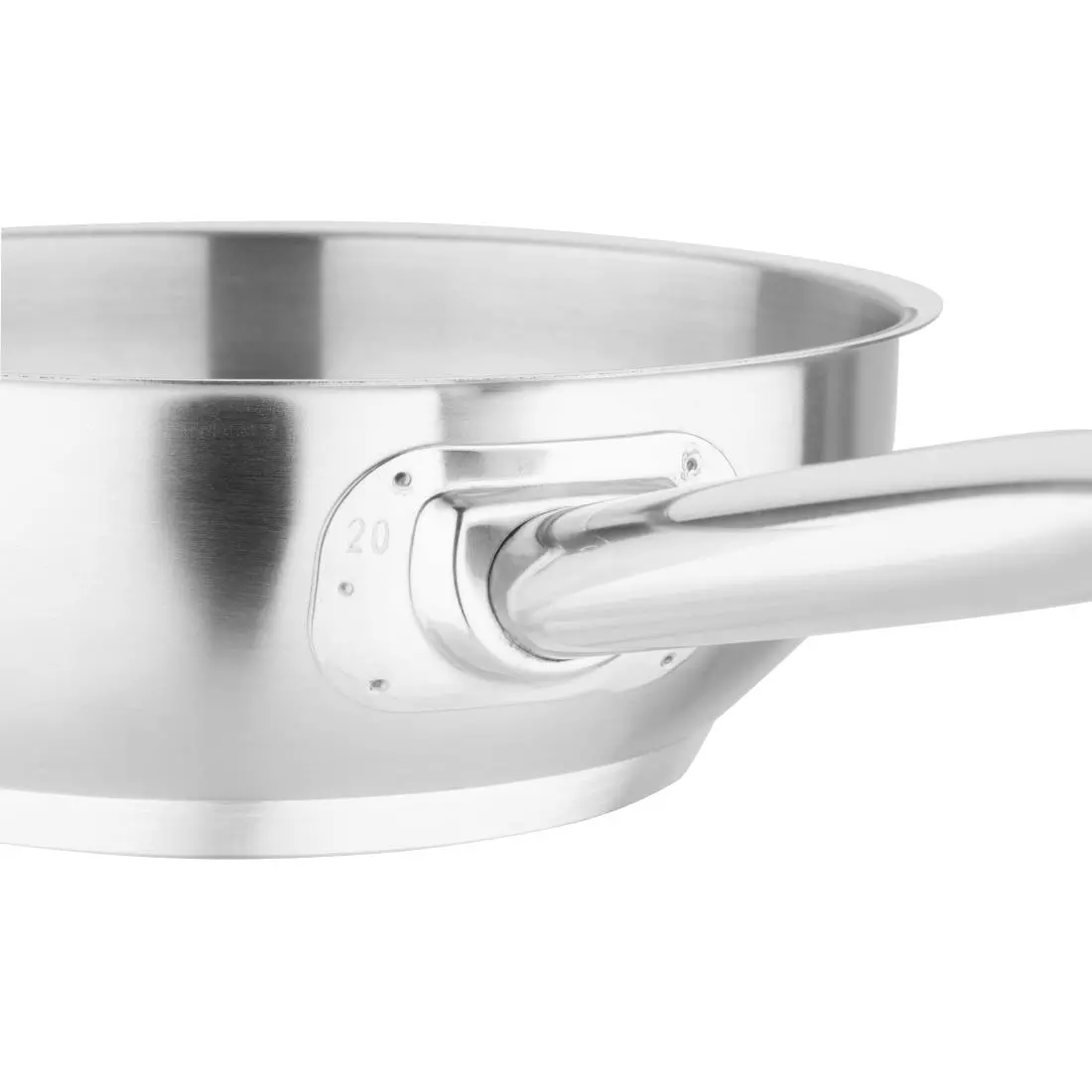 Een Vogue RVS inductie sauteuse 20cm koop je bij ShopXPress