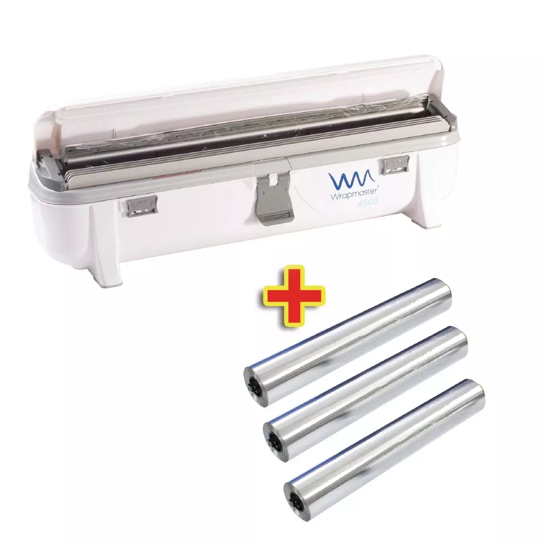 Een Speciale aanbieding Wrapmaster 4500 dispenser en 3 x 90m folie koop je bij ShopXPress