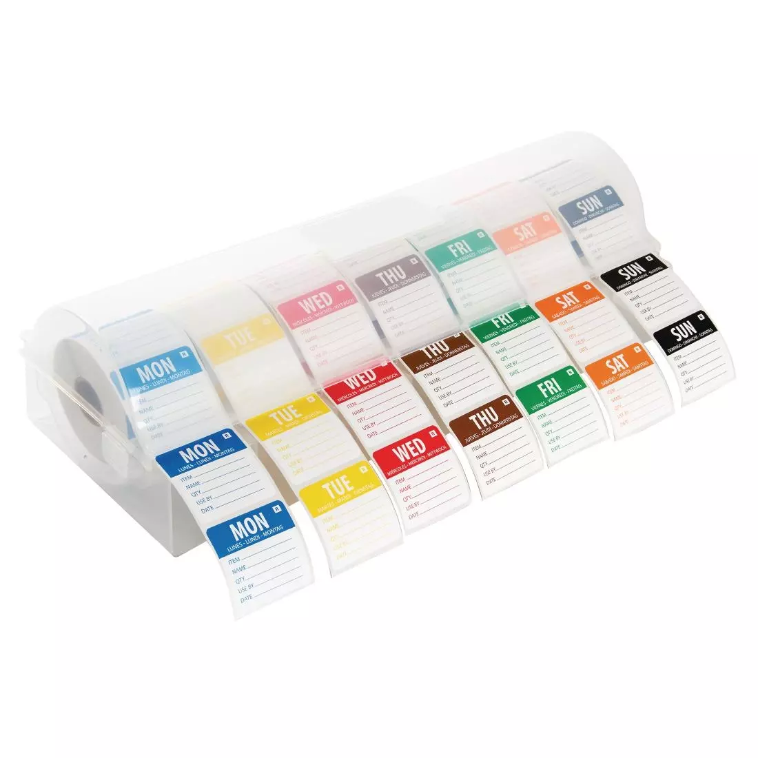 Een Hygiplas afneembare kleurcode stickers met 5cm kunststof dispenser koop je bij ShopXPress