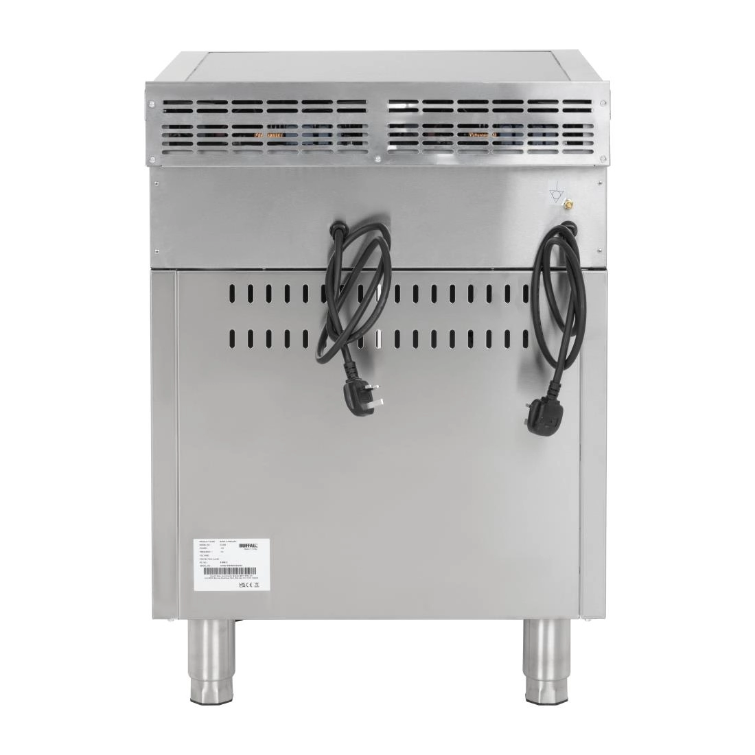 Een Buffalo 600-serie 4-zone vrijstaande inductiekookplaat 2x 3kW koop je bij ShopXPress