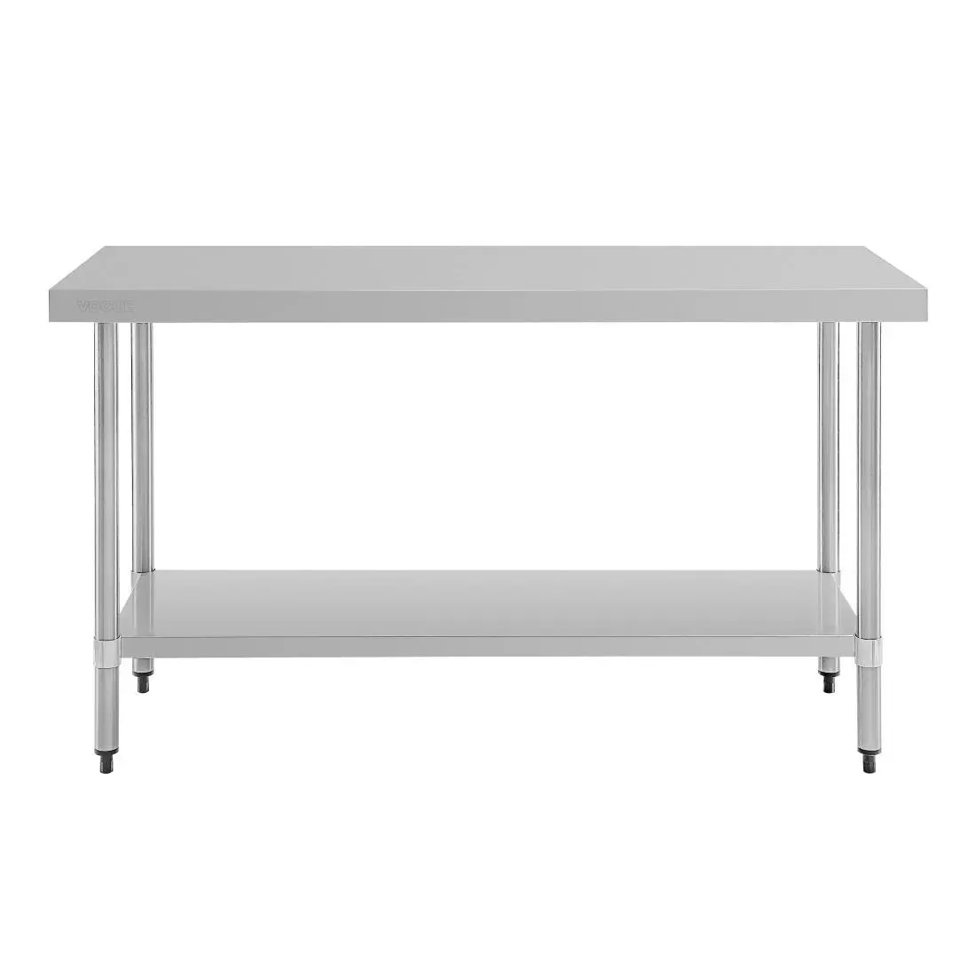 Een Vogue RVS werktafel zonder achteropstand 90x150x60cm koop je bij ShopXPress