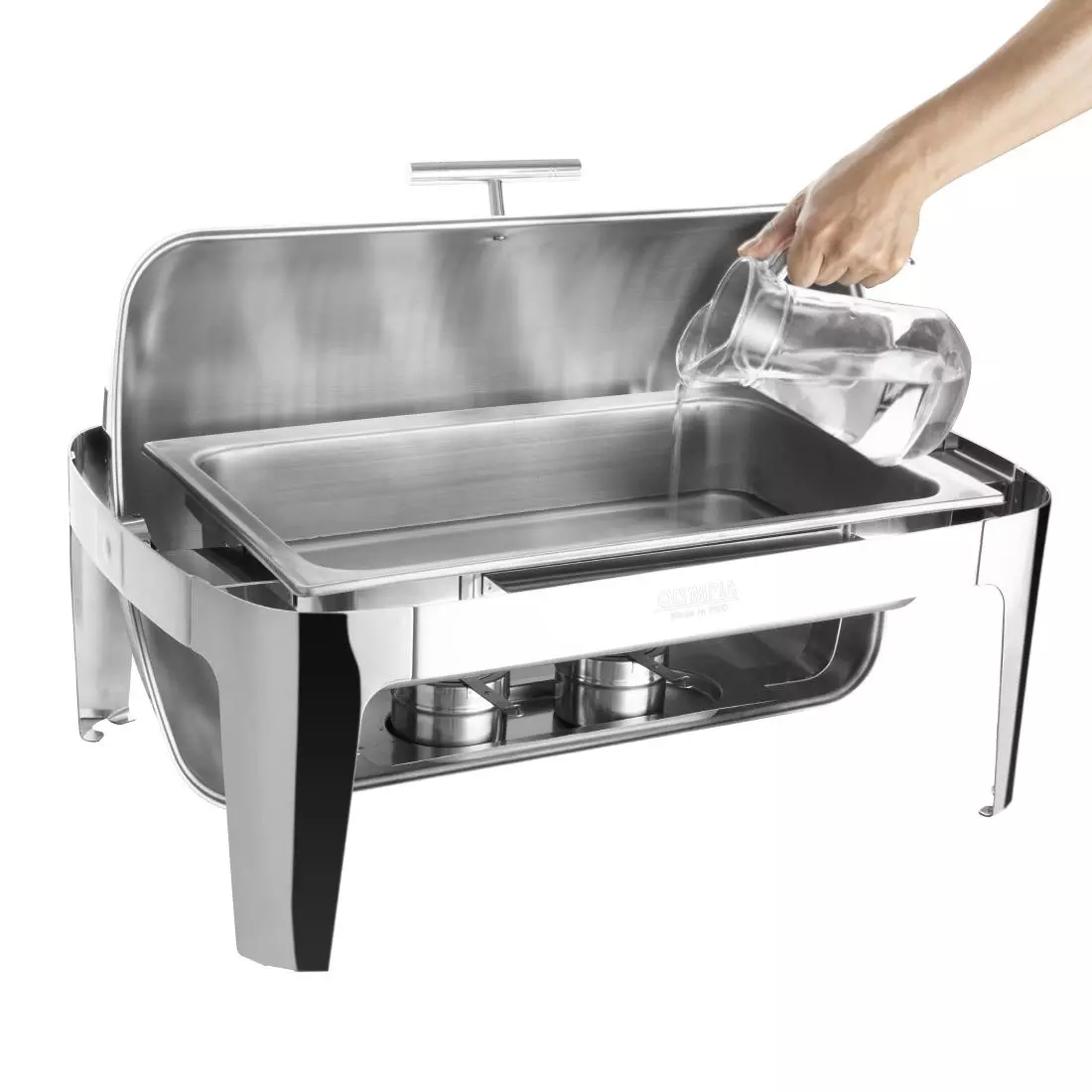 Een Olympia Madrid rolltop chafing dish koop je bij ShopXPress