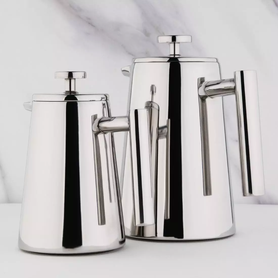 Een Olympia RVS art deco cafetière 750ml koop je bij ShopXPress