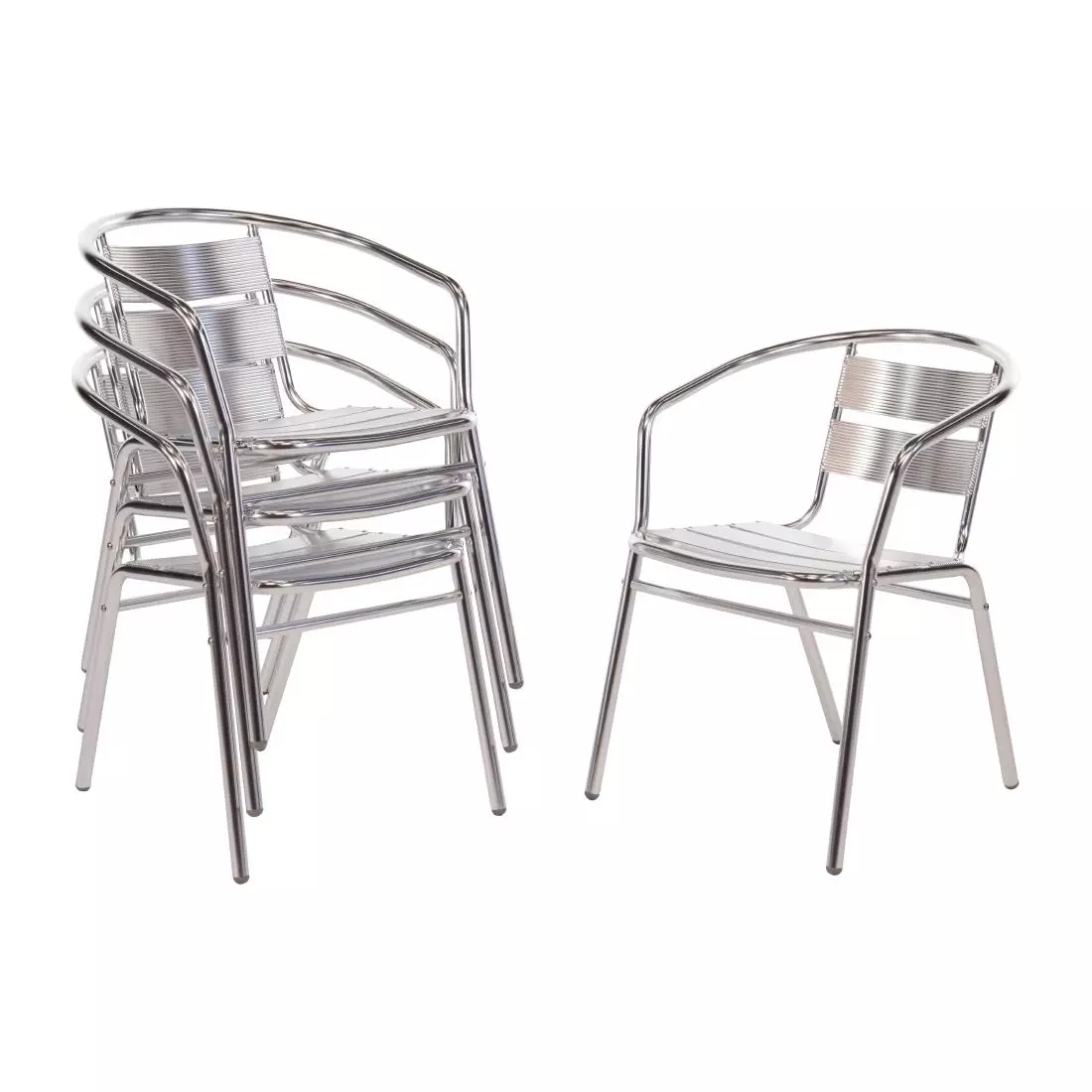 Een Bolero stapelbare aluminium stoelen (4 stuks) koop je bij ShopXPress