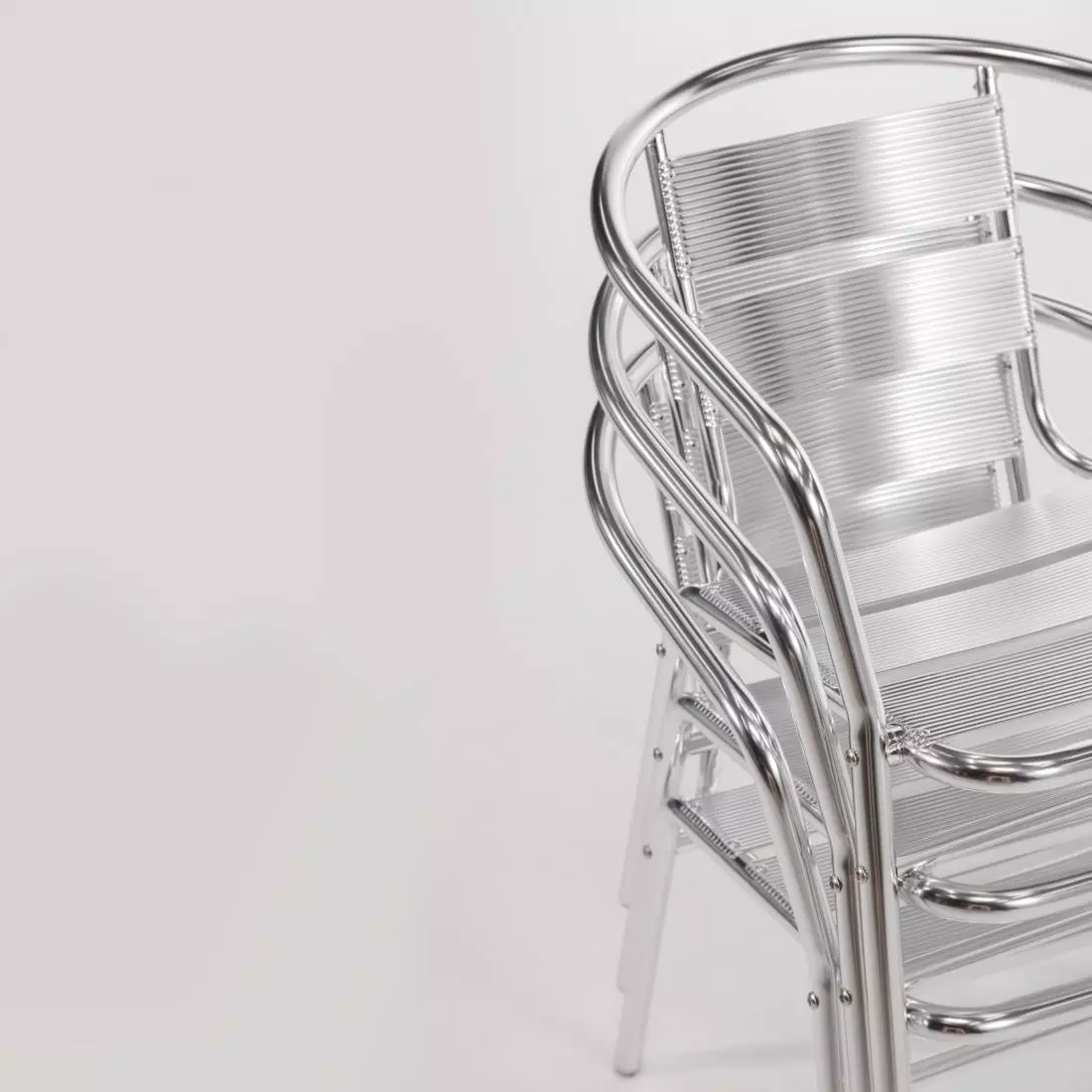 Een Bolero stapelbare aluminium stoelen (4 stuks) koop je bij ShopXPress