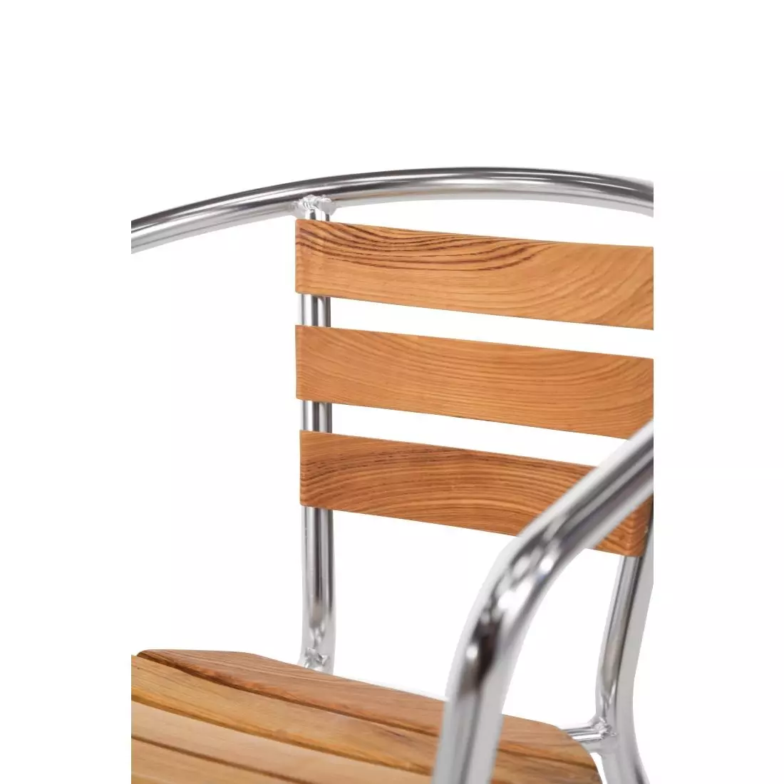 Een Bolero aluminium en essenhouten stoelen met armleuning (4 stuks) koop je bij ShopXPress