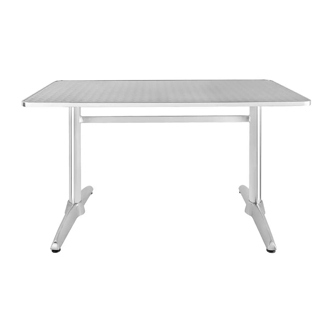 Een Bolero rechthoekige RVS tafel met dubbele tafelpoot 120cm koop je bij ShopXPress