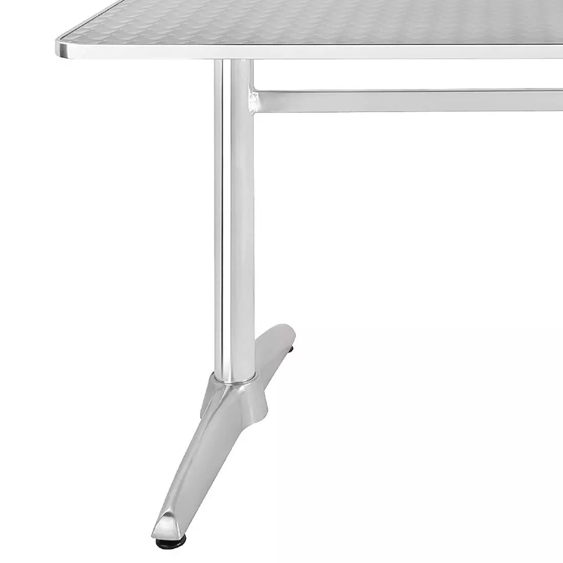 Een Bolero rechthoekige RVS tafel met dubbele tafelpoot 120cm koop je bij ShopXPress