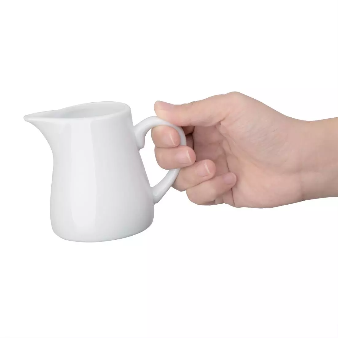 Een Olympia Whiteware melkkannetjes met handvat 170ml (6 stuks) koop je bij ShopXPress