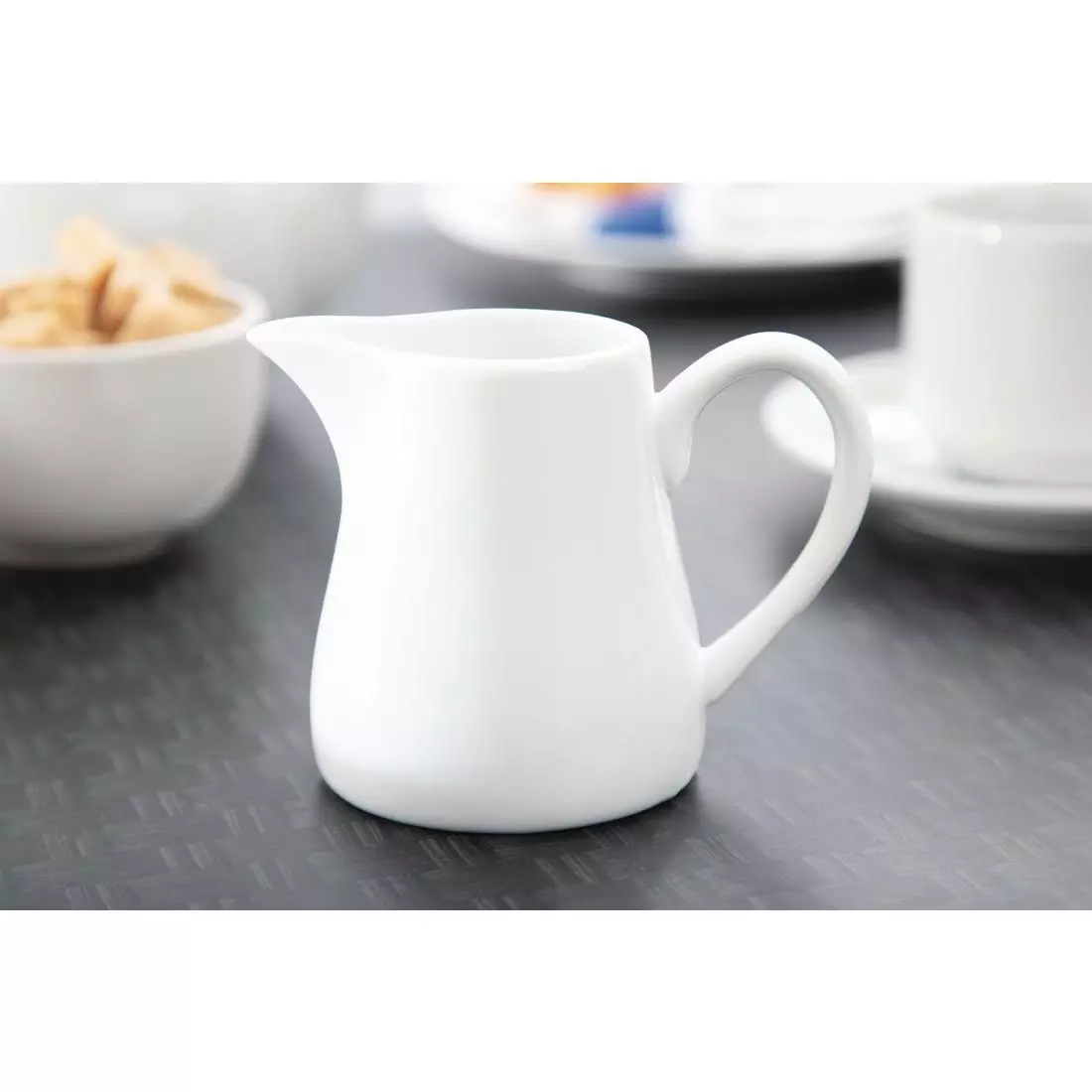 Een Olympia Whiteware melkkannetjes met handvat 21,2cl (6 stuks) koop je bij ShopXPress