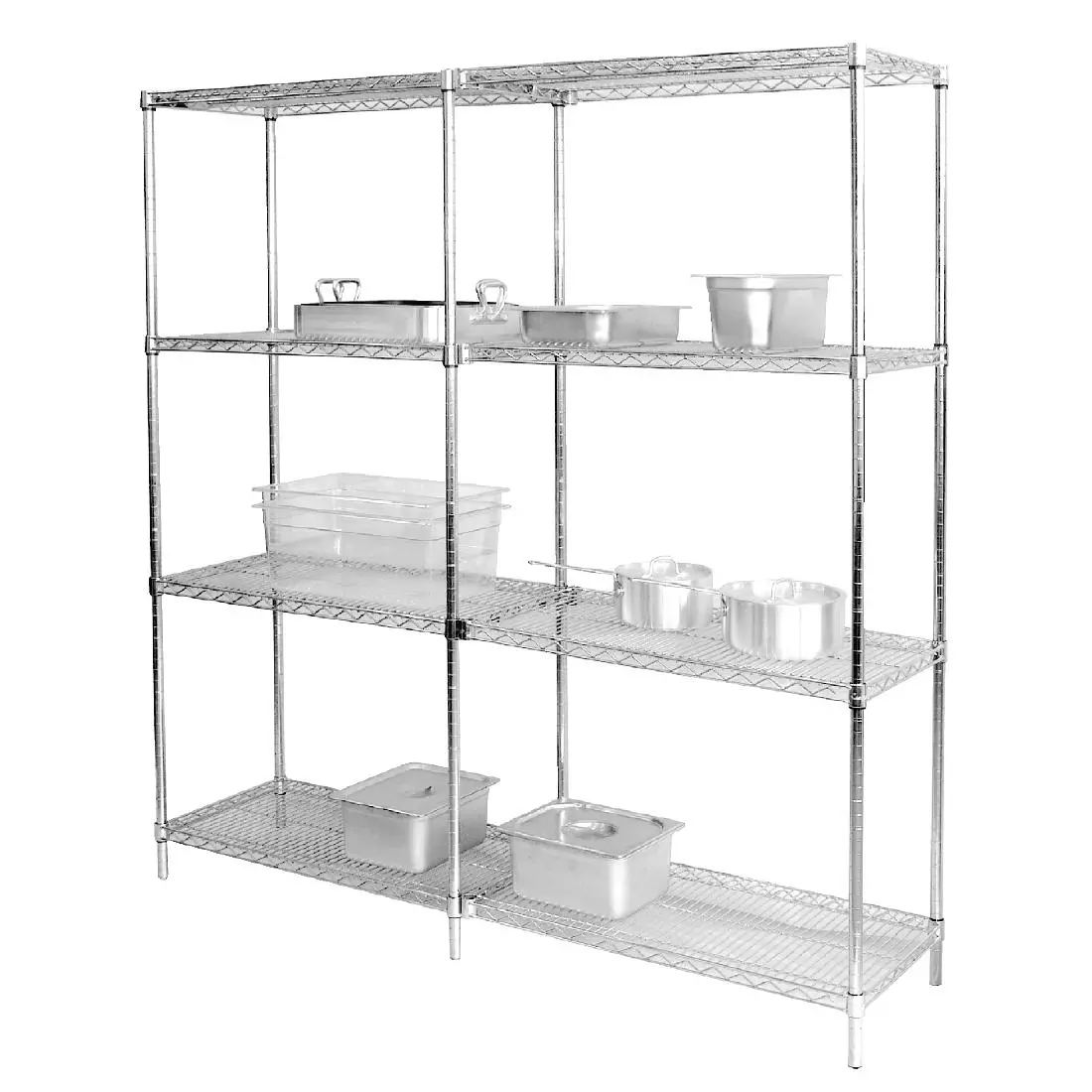 Een Vogue chroom schappen voor Vogue voorraadrekken 122x45,7cm (2 stuks) koop je bij ShopXPress