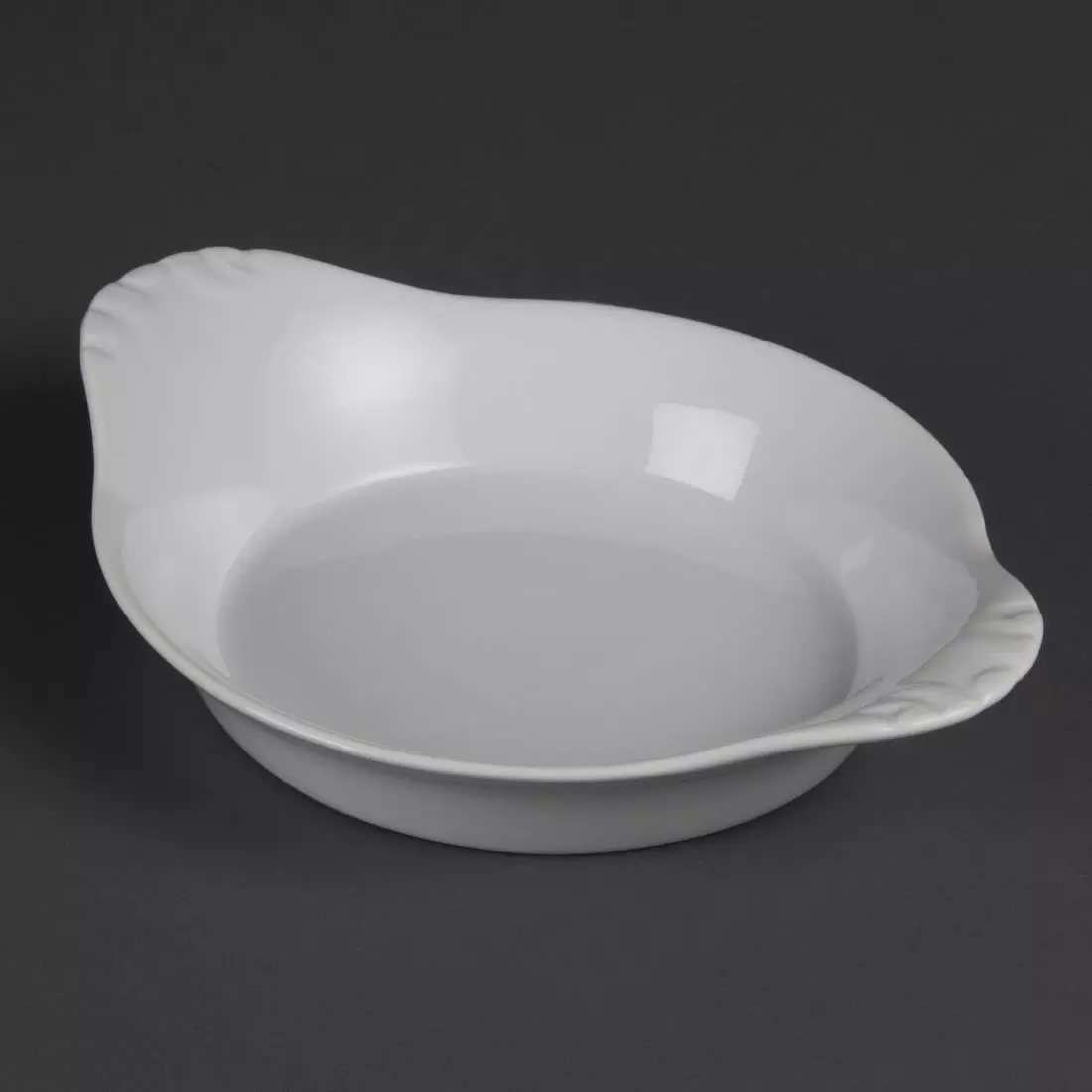 Een Olympia Whiteware ronde gratineerschalen met handvatten 22cm (6 stuks) koop je bij ShopXPress