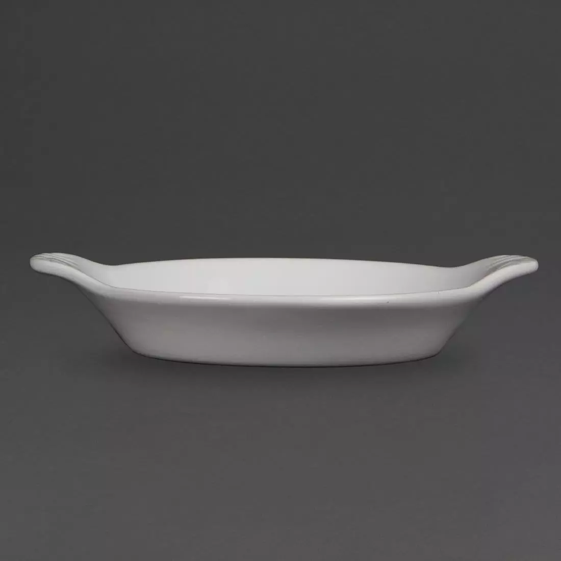 Een Olympia Whiteware ronde gratineerschalen met handvatten 17x14cm (6 stuks) koop je bij ShopXPress