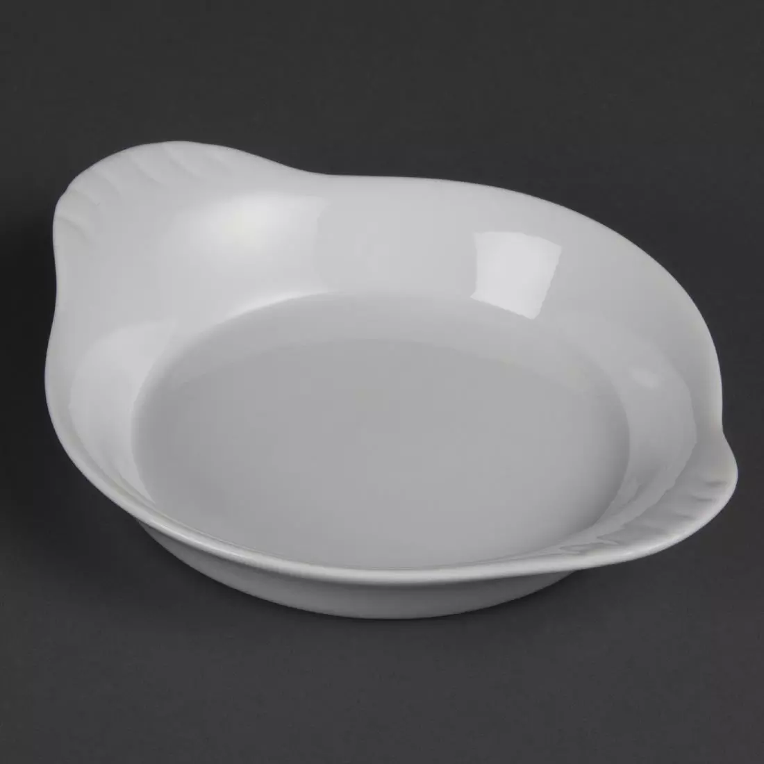 Een Olympia Whiteware ronde gratineerschalen met handvatten 19,2cm (6 stuks) koop je bij ShopXPress