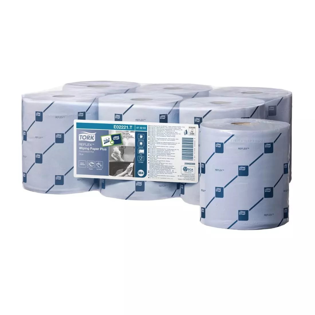 Een Tork Reflex handdoekrollen blauw (6 stuks) koop je bij ShopXPress