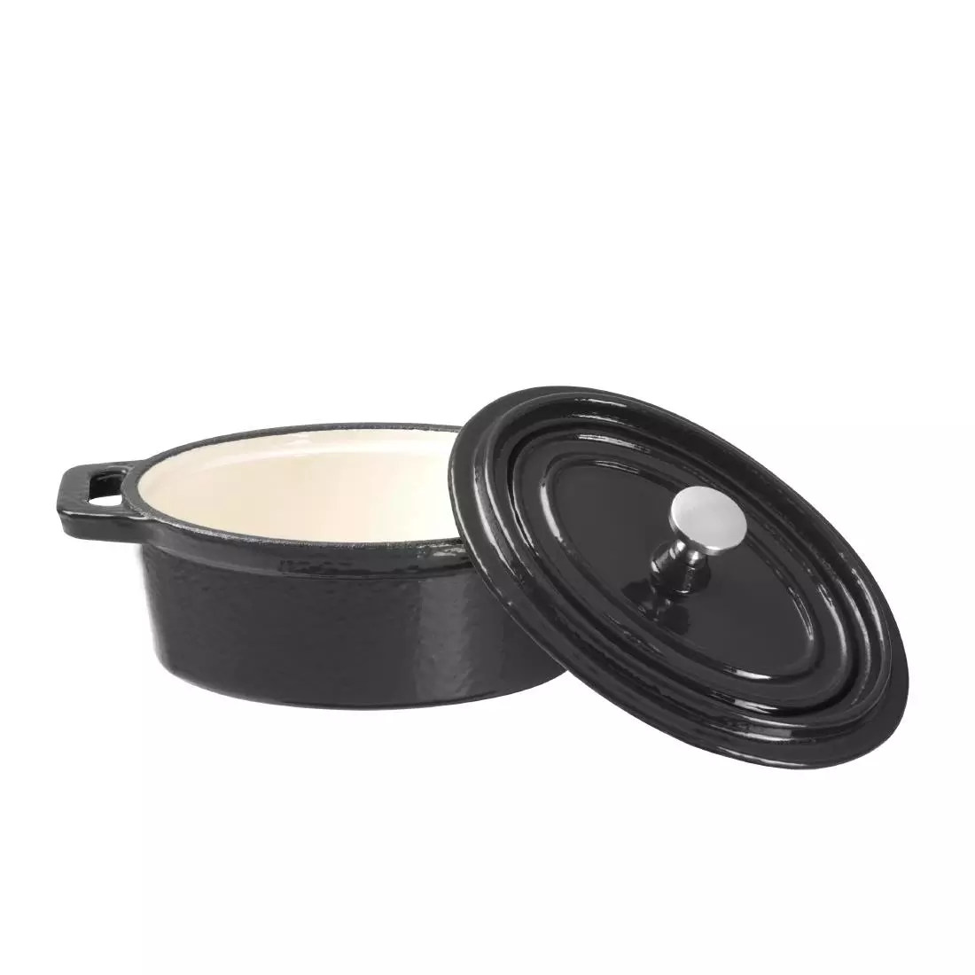 Een Vogue gietijzeren inductie mini braadpan ovaal koop je bij ShopXPress