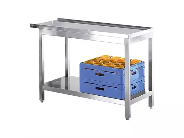 Een aan/afvoer tafel |120cm| koop je bij ShopXPress