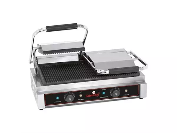 Een contactgrill |geribbeld-geribbeld| koop je bij ShopXPress