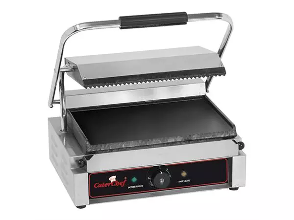 Een contactgrill |glad-geribbeld| koop je bij ShopXPress