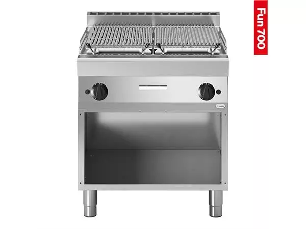 Een lavasteen grill |2-zones| koop je bij ShopXPress