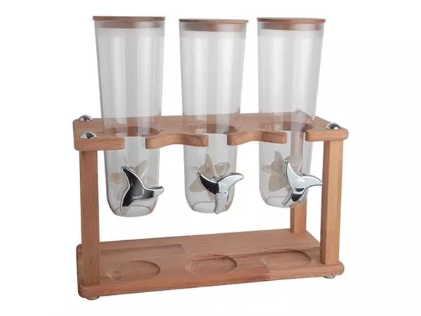 Een muesli dispenser |3x1,5L| koop je bij ShopXPress