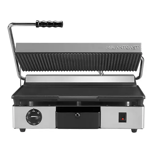 Een contactgrill |glad-geribbeld| koop je bij ShopXPress