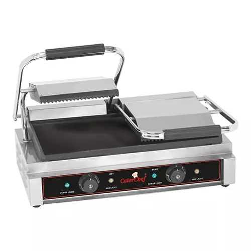 Een contactgrill |glad-geribbeld| koop je bij ShopXPress