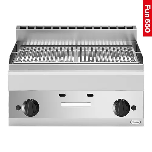 Een lavasteen grill |2-zones| koop je bij ShopXPress