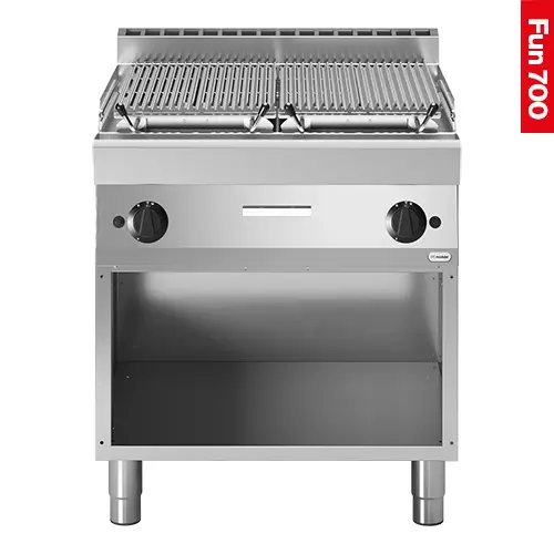 Een lavasteen grill |2-zones| koop je bij ShopXPress