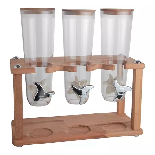 Een muesli dispenser |3x1,5L| koop je bij ShopXPress