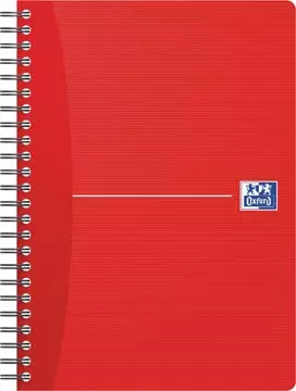 Een Oxford Office Essentials spiraalschrift, 180 bladzijden, ft A5, geruit 5 mm, geassorteerde kleuren koop je bij ShopXPress