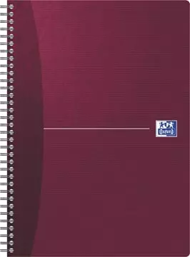 Een Oxford Office Essentials spiraalschrift, 100 bladzijden, ft A4, geruit 5 mm, geassorteerde kleuren koop je bij ShopXPress
