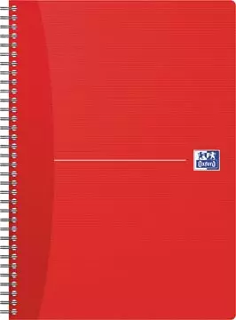 Een Oxford Office Essentials spiraalschrift, 180 bladzijden, ft A4, geruit 5 mm, geassorteerde kleuren koop je bij ShopXPress