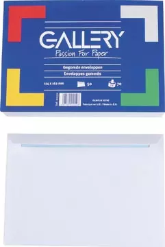 Een Gallery enveloppen ft 114 x 162 mm, gegomd, pak van 50 stuks koop je bij ShopXPress