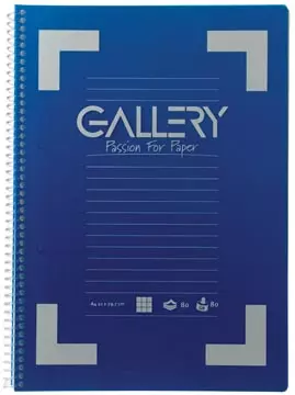 Een Gallery Traditional spiraalschrift ft A4, geruit 5 mm, geassorteerde kleuren, 160 bladzijden koop je bij ShopXPress