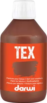 Een Darwi textielverf Tex, 250 ml, donkerbruin koop je bij ShopXPress